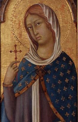 Religious icon with image depicting Saint Margaret