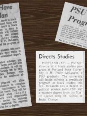 News clips from 1969-1970 about the establishment of the department.  To view the articles, please click on the links at the bottom of the page.