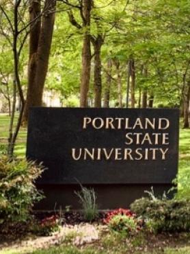 Portland State University Sign