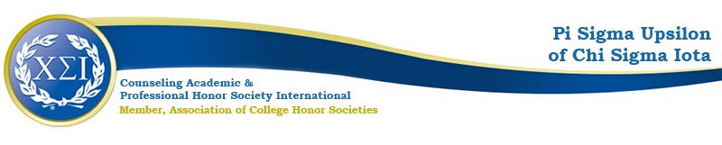 Banner for Pi Sigma Upsilon of Chi Sigma Iota