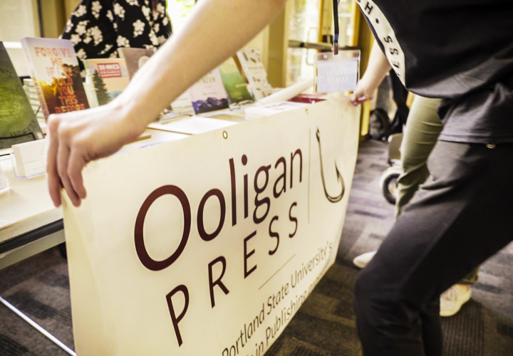 Ooligan Press table runner