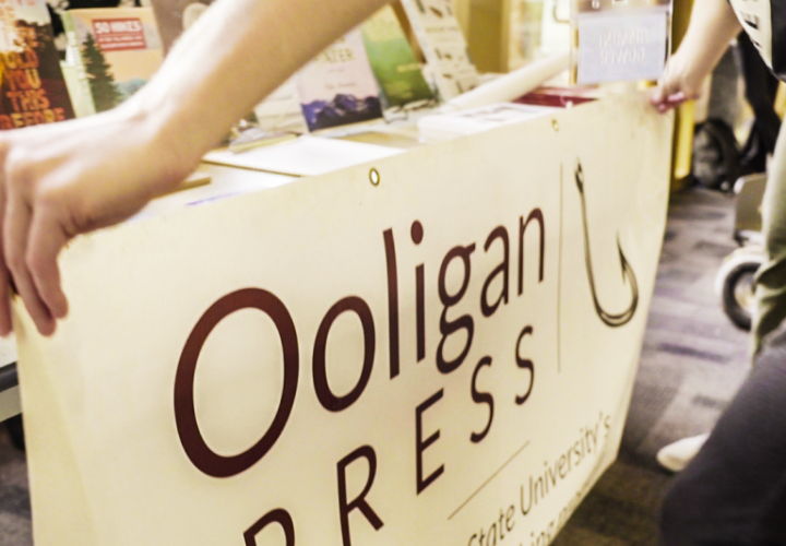 Ooligan Press sign. 