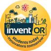 Invent Oregon Button with InventOR logo & tagline