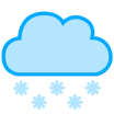 Cloud with snow