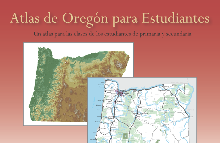 image of the cover of the Student Atlas of Oregon - Spanish language version