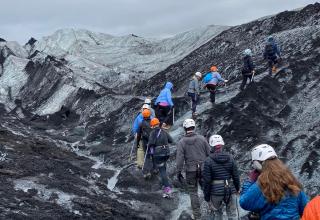 C-GEO Iceland Institute participants on a glacier hike.