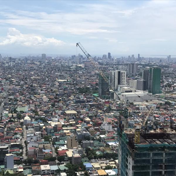 A view of the city of Manila.