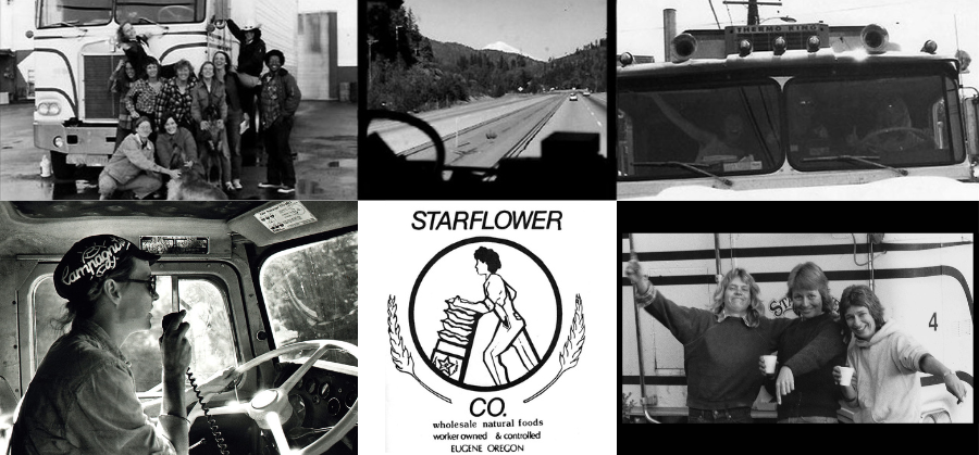 Collage of black and white images of Starflower Co.