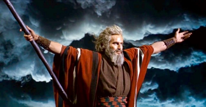 Heston plays Moses