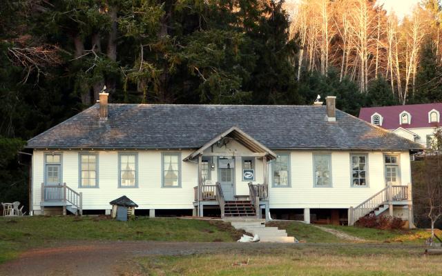 White building, formerly Columbia River Quarantine Station
