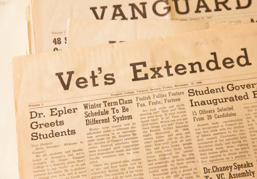 The first issue of the Vet's Extended student newspaper.
