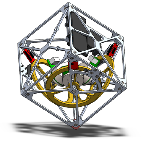 3D reaction wheel inverted pendulum