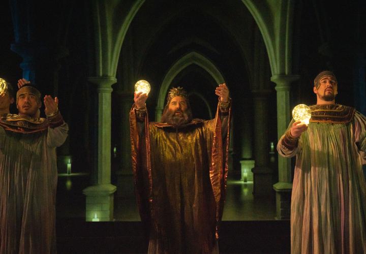 Priests in PSU's Opera "The Magic Flute"
