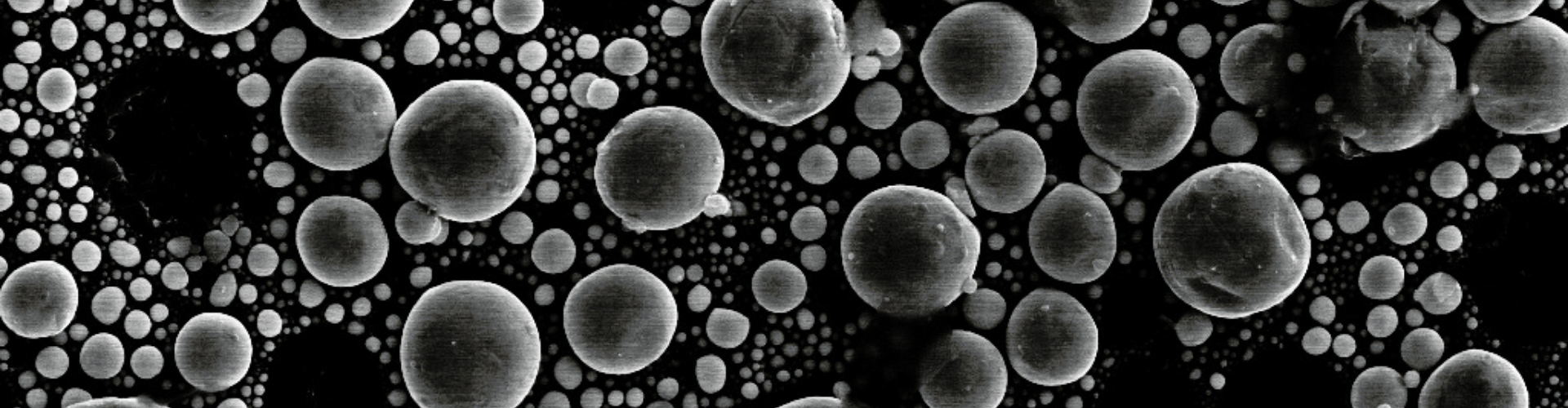 Scanning electron microscopy image of tin balls