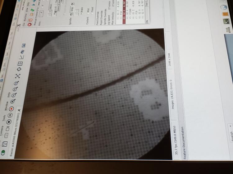 First light of high-resolution laser cutter with 532nm pulsed laser