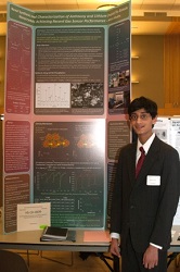 Nikhil Murthy at a poster presentation