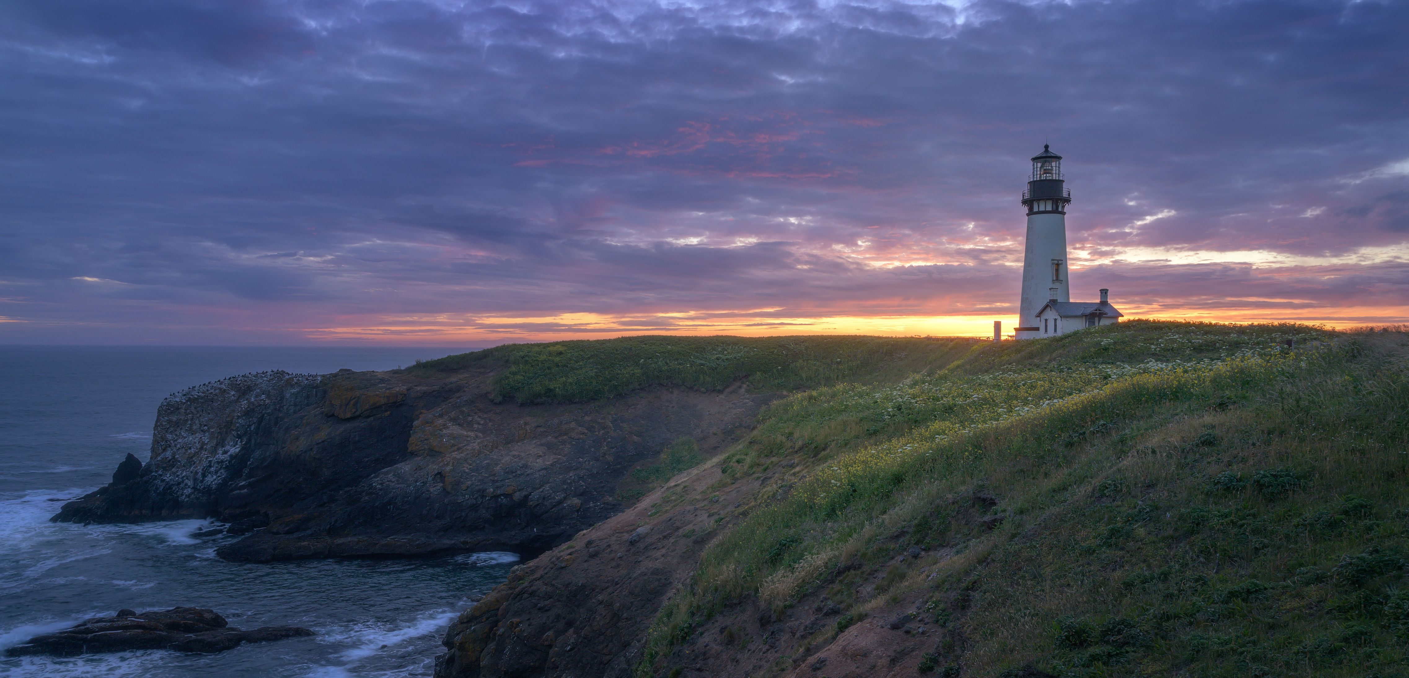Yaquina Head Lighthouse in Oregon USA