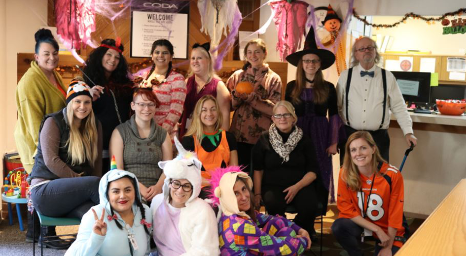 Halloween party photo at Coda Inc., Hillsboro Recovery Outpatient
