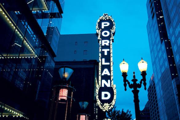 Portland sign. 