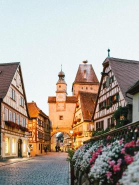 Street in a Bavarian town