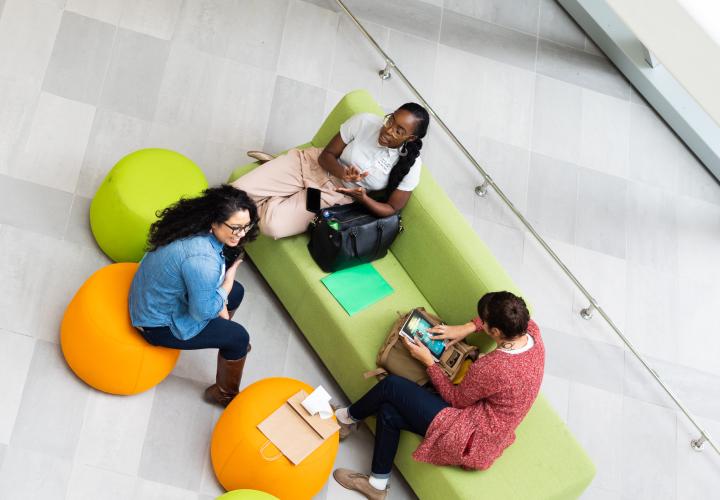 students sitting together