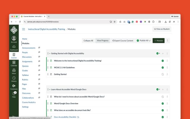 canvas landing page against a red background