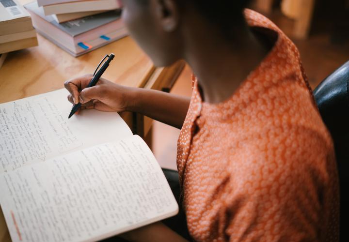 person writing