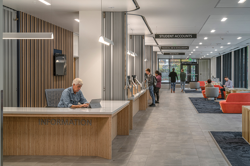 FMH info desk and walkway