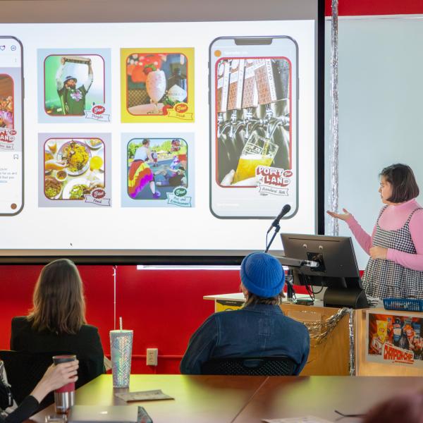 Graphic design classroom