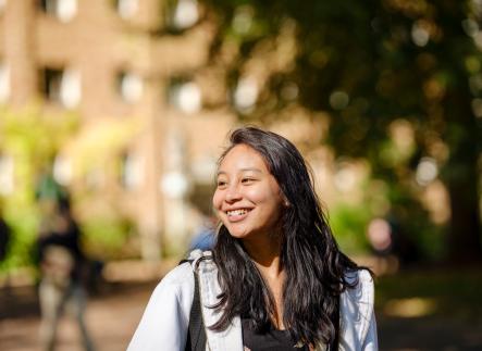 Student outside