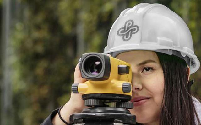 Civil engineering surveying land