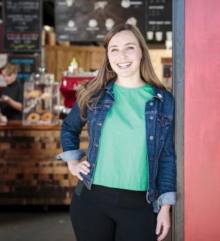 Student in Coffee Shop