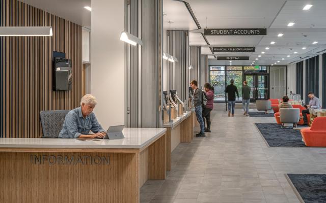 Fariborz Maseeh Hall lobby