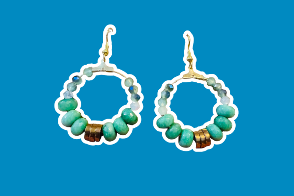 Handmade beaded earrings 