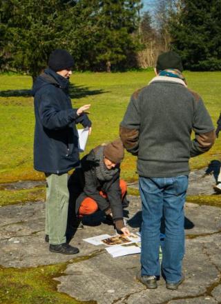Students examine former site of Vanport Theater