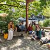 PSU students outside