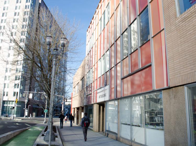 Exterior view of the Art Building