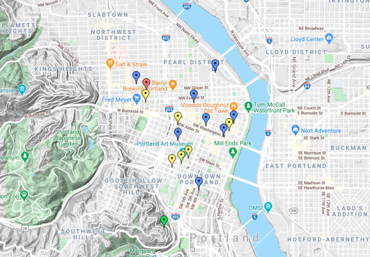 Medieval Portland walking map