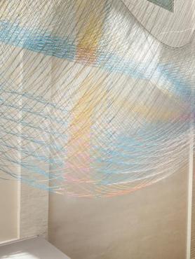 Proscenium artwork in Lincoln Hall