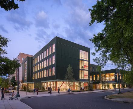 PSU Art Building shown from the South Park Blocks