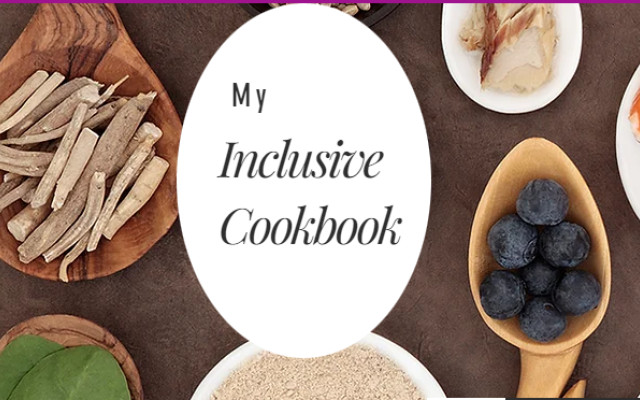 Image of "my inclusive cookbook" webpage