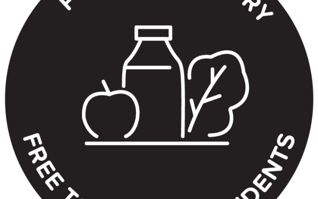 PSU food pantry logo that reads: PSU Food Pantry, Free to all students"
