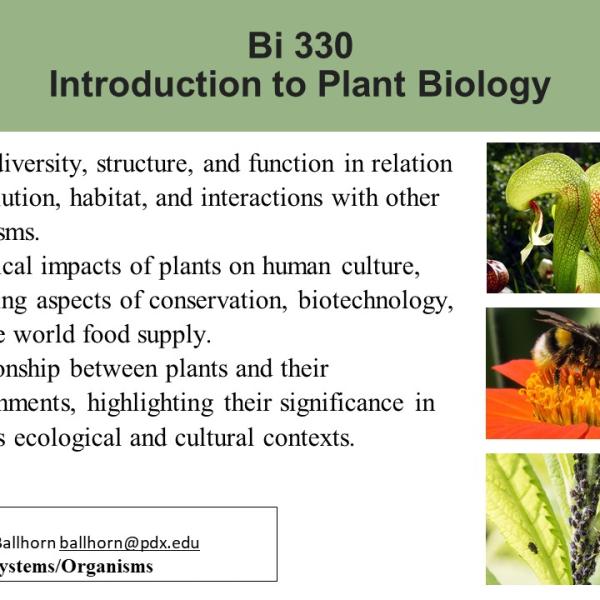 Introduction to Plant Biology
