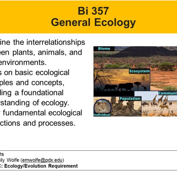 General Ecology