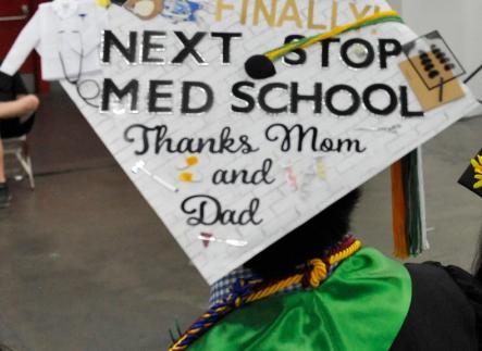 Close-up of grad cap