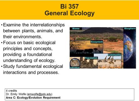 General Ecology