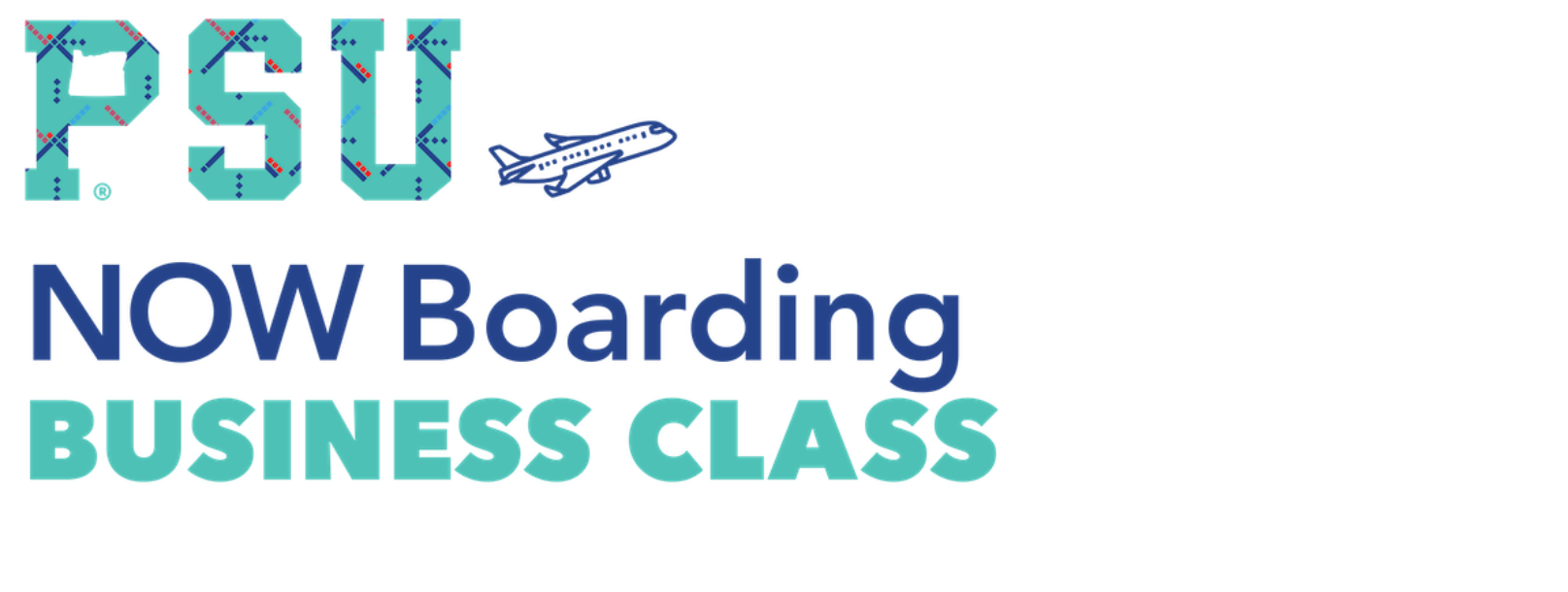 PSU Now Boarding: Business class logo