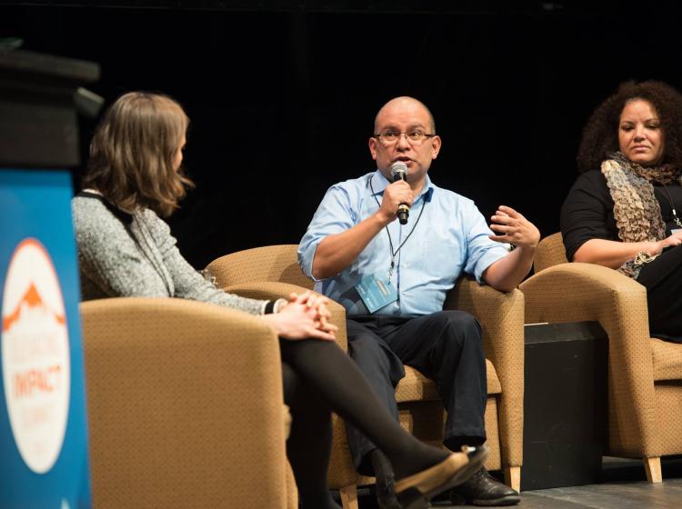 2017 Elevating Impact Summit Pitch Fest Panel Discussion.