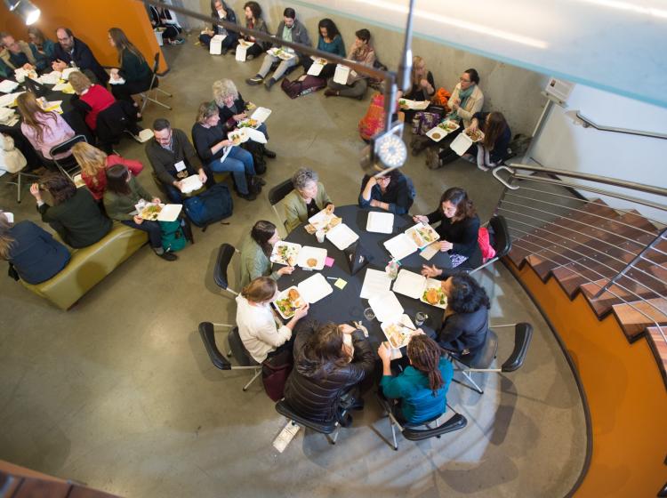 2018 Elevating Impact Summit Groups at Lunch.