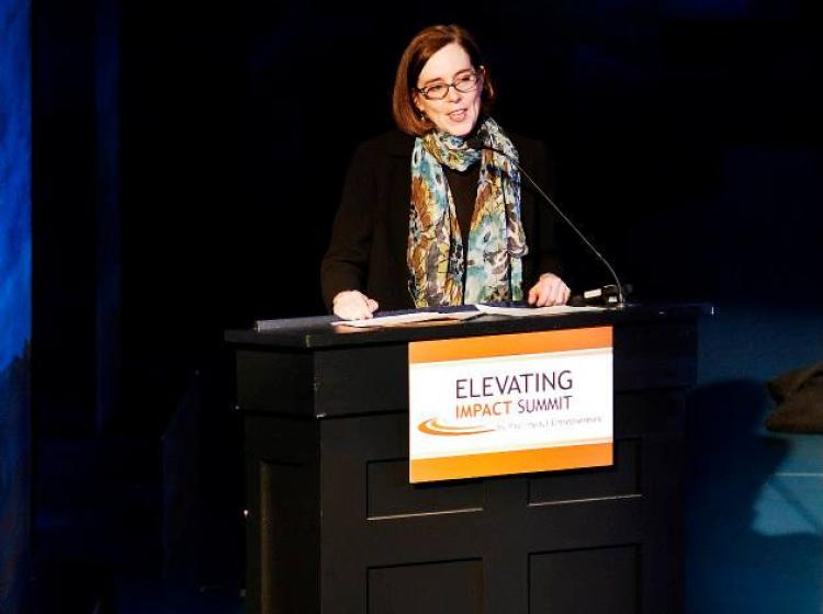 2013 Elevating Impact Summit Closing Keynote with Oregon Secretary of State Kate Brown.